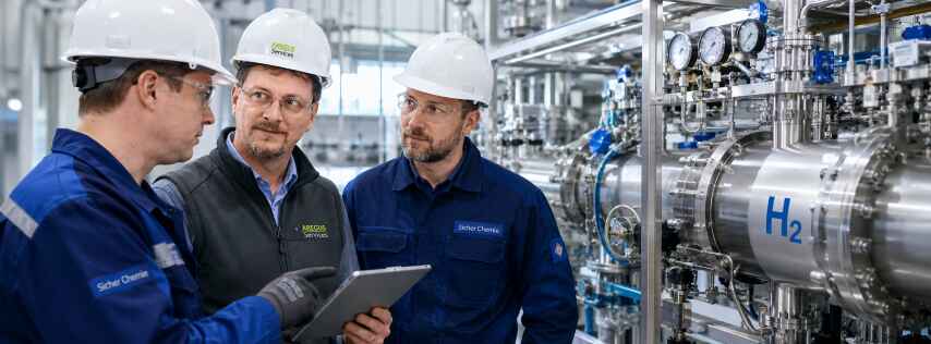 Wasserstoff Elektrolyseur neue Technologien Anlagensicherheit